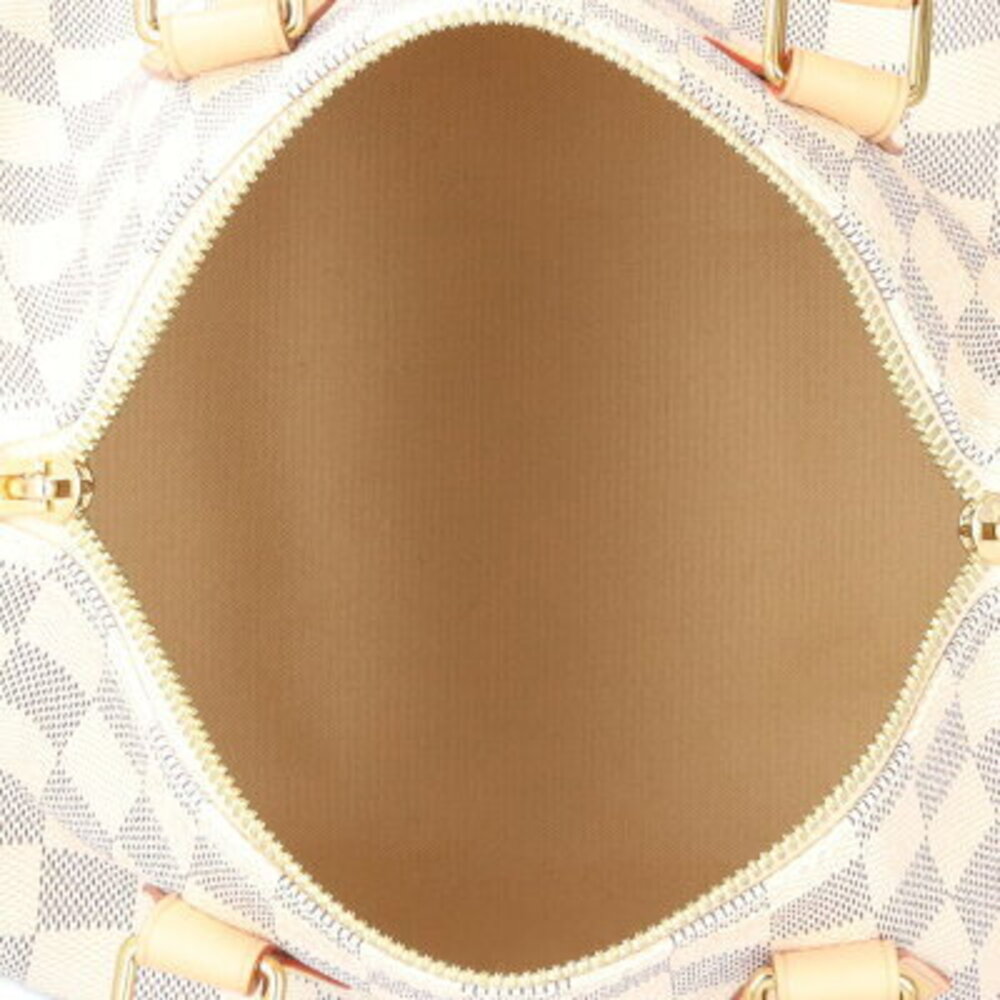 Louis Vuitton Speedy Bandouliere Damier Azur White Shoulder Bag Canvas White - Picture 6 of 8